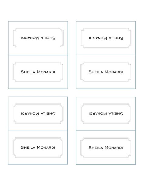 Place Card Template Maker .